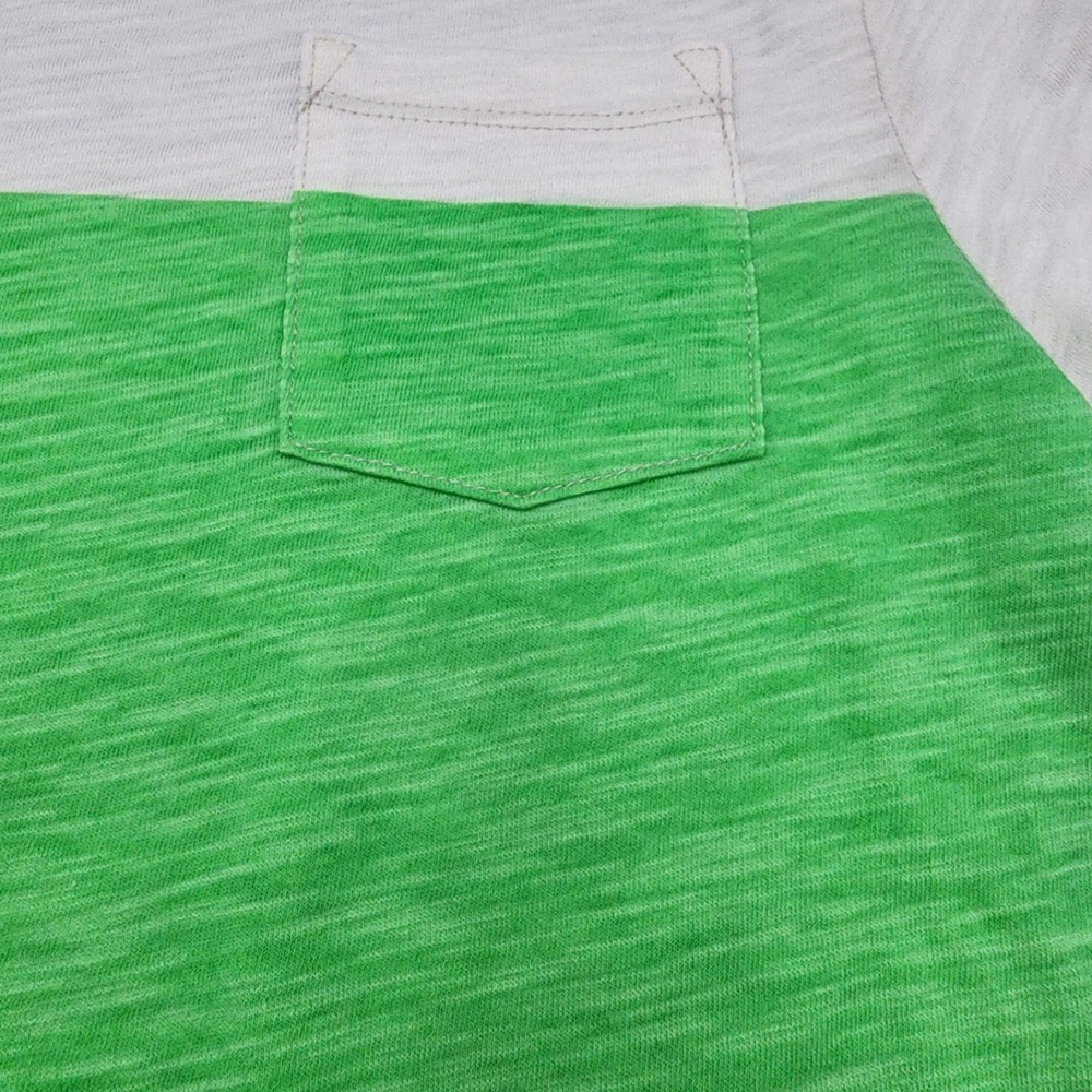 OshKosh Bgosh Boys Colorblock Pocket T-Shirt‎ Kids Top, White/Green, Size 7 - Picture 4 of 9